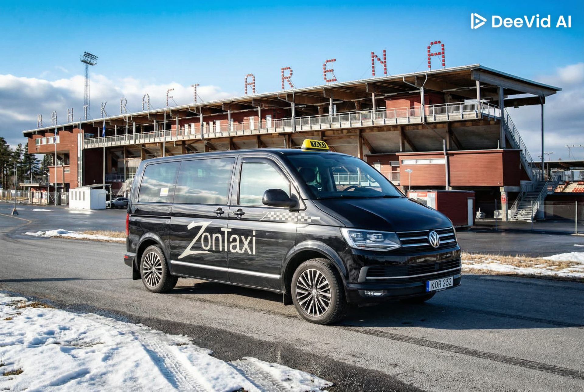 Taxi vid Jämtkraft Arena i Östersund - Zontaxi